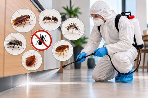 Désinsectisation professionnelle en Tunisie par un technicien équipé